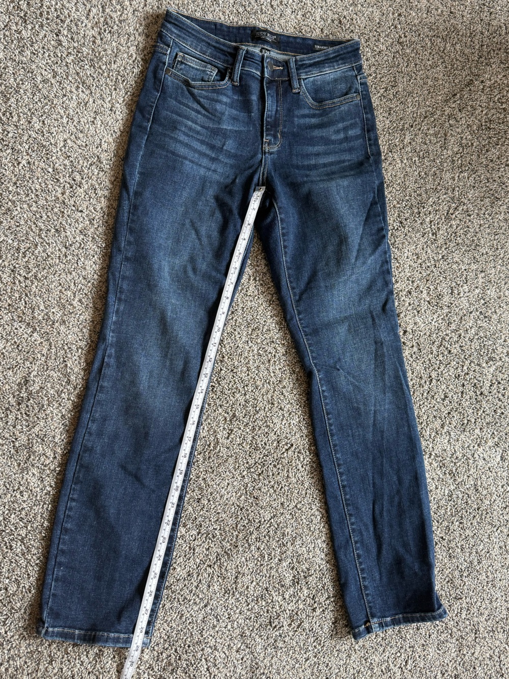 Judy Blue Straight Fit Mid-rise Jeans - Picture 5 of 7